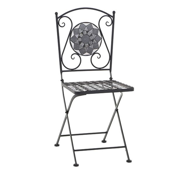 Siena Garden Como Klappstuhl Stahl/Keramik Schwarz J04667