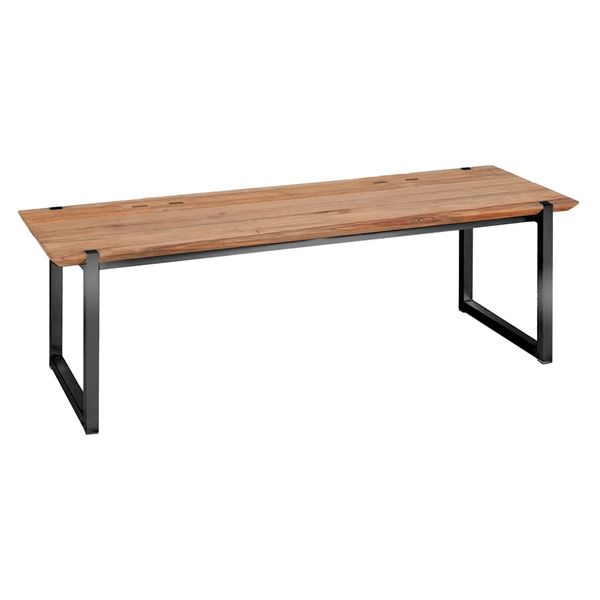 Zebra Quadux Gartenbank 140 cm Aluminium/Teak Recycelt Dunkelgrau AR7436