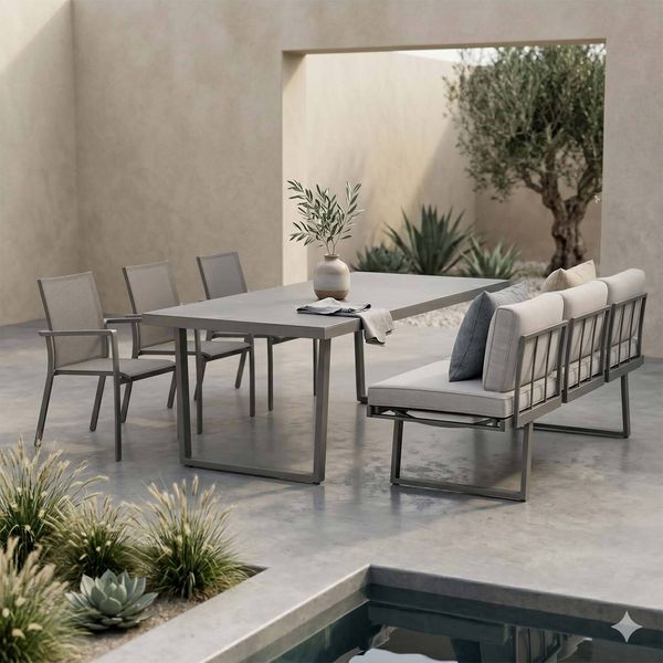 Outliv. Lucca Gartenmöbel-Set L (6 Plätze) Tisch 220x100cm