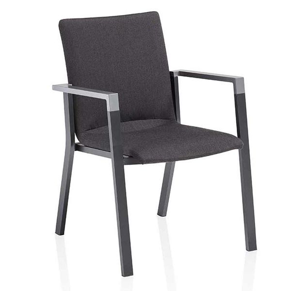 Kettler Rasmus Stapelsessel Aluminium/Sunbrella Dunkelgrau 0106502-7000
