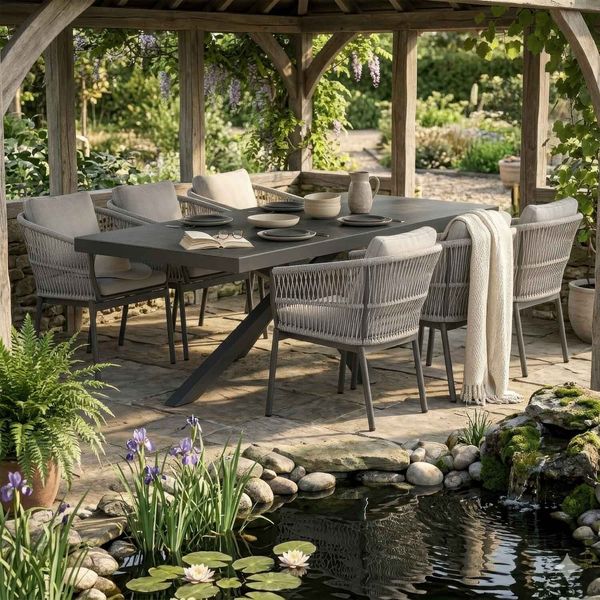 Outliv. Alicante Gartenmöbel-Set L (6 Plätze) Tisch 220x100cm