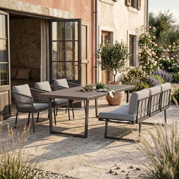 Outliv. Alicante Gartenmöbel-Set L (6 Plätze) Tisch 220x100cm