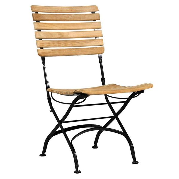 Zebra Florence Biergartenstuhl Stahl/Teak Braun AR4119-S