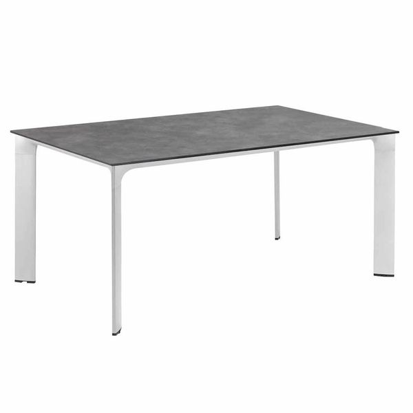 Kettler Diamond Gartentisch 160x95cm Aluminium/HPL Dunkelgrau|Hellgrau SET-1413767