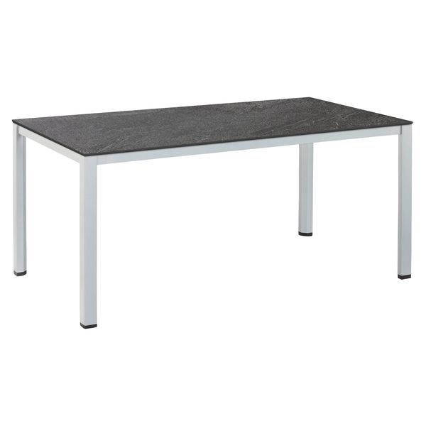 Kettler Cubic Gartentisch 180x95cm Aluminium/HPL Dunkelgrau|Hellgrau SET-200677702
