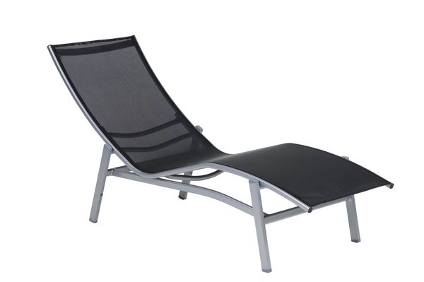 Karasek Caribic Gartenliege Aluminium/Textilene Schwarz 11300969