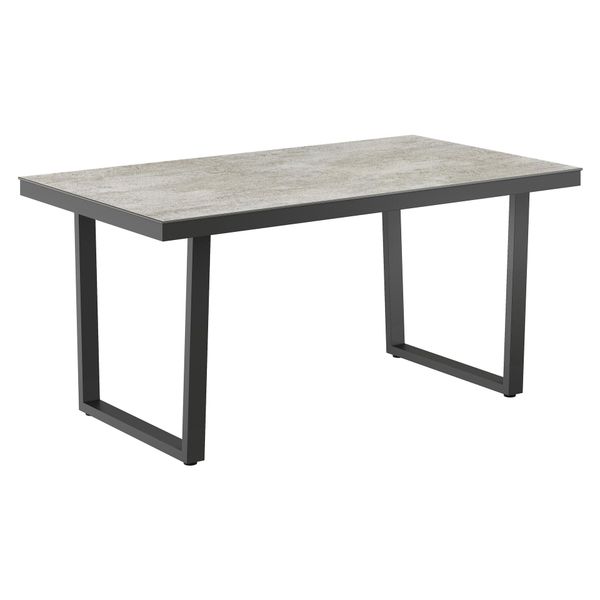 Outliv. Gartentisch 160x90cm Edelstahl/Dekton
