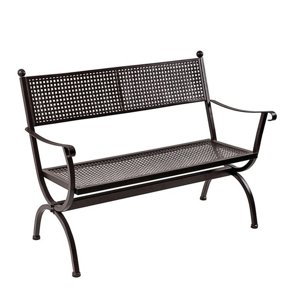 MBM Romeo Gartenbank 122cm Schmiedeeisen Braun 65.00.0219