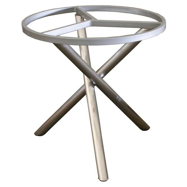 Zebra Mikado Gartentisch-Gestell Ø90cm Edelstahl Hellgrau AR6562