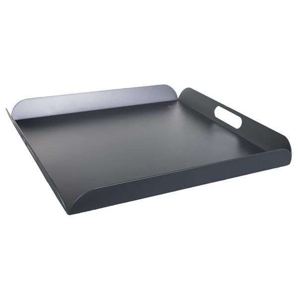 OUTLIV. Tablett 50x50x4cm Aluminium Dunkelgrau TraySquare