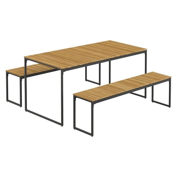 OUTLIV. Floris Gartenmöbel-Set M (4 Plätze) Tisch 160x78cm