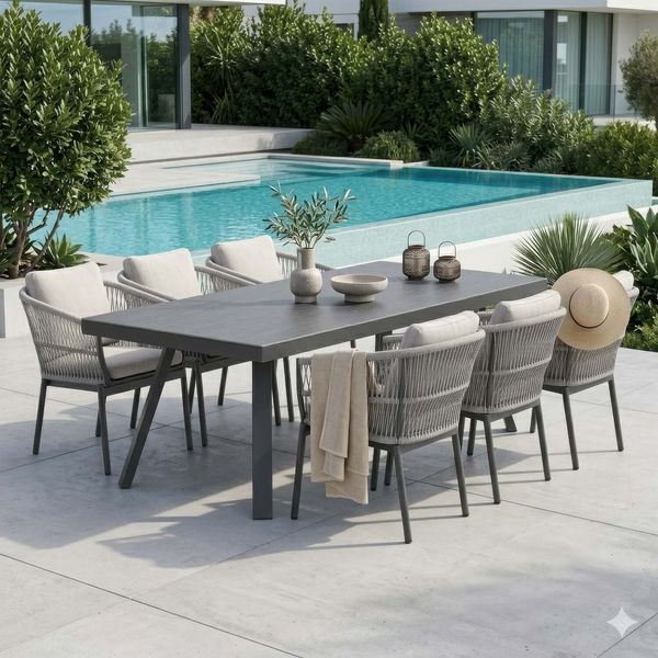 Outliv. Alicante Gartenmöbel-Set L (6 Plätze) Tisch 220x100cm