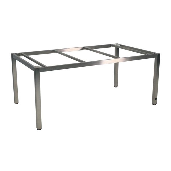 Zebra Opus Gartentisch-Gestell 180x100cm Edelstahl Hellgrau AR6432