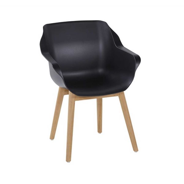 Hartman Sophie Gartensessel Teak/Kunststoff Schwarz|Braun 21.688.408