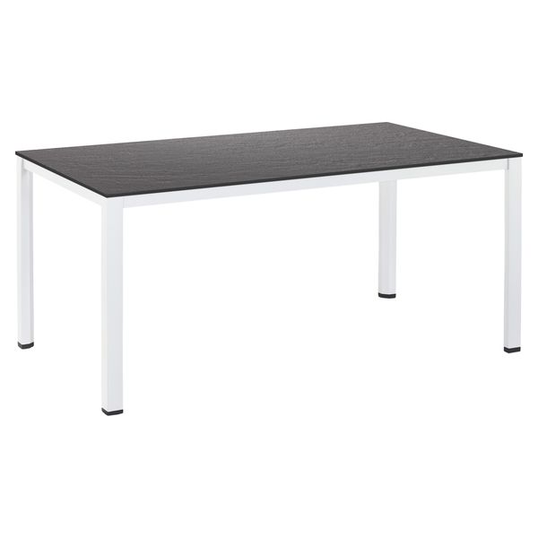 Kettler Cubic Gartentisch 160x95cm Aluminium/Kettalux Weiß|Dunkelgrau SET-200673116