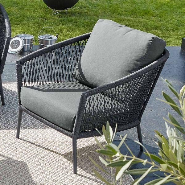 Musterring Ibiza Loungesessel Kordel Dunkelgrau G959-100-140
