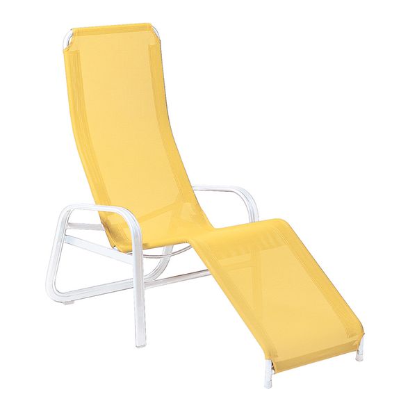Karasek Florida Neo Bäderliege Aluminium/Textilene Weiß|Gelb 11190182