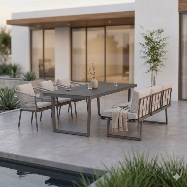 Outliv. Alicante Gartenmöbel-Set L (6 Plätze) Tisch 220x100cm