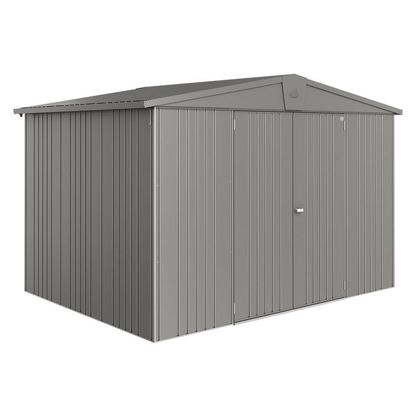 Biohort Europa Gerätehaus 5 316x228x209 cm Quarzgrau Metallic