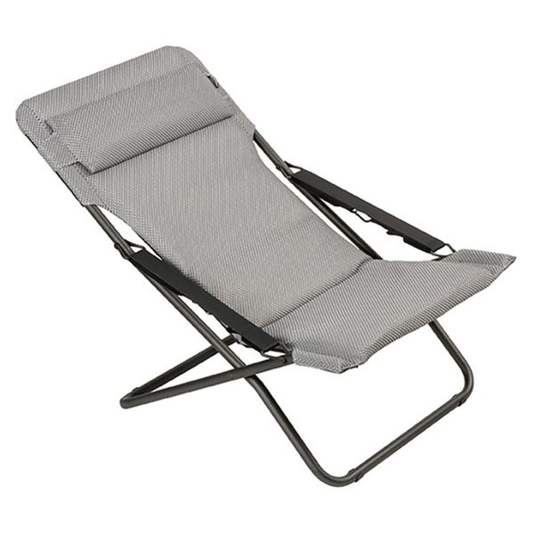 Lafuma Transabed Liegestuhl verstellbar Stahl/BeComfort Hellgrau LFM2829.8901