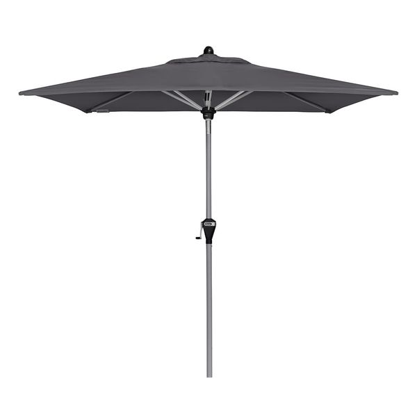 Doppler Active Mittelstockschirm 210x140cm - mit Kurbel Dunkelgrau 457460840