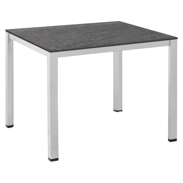Kettler Cubic Gartentisch 95x95cm Aluminium/HPL Dunkelgrau|Hellgrau SET-200677286