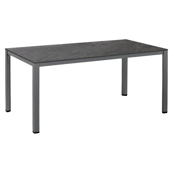Kettler Cubic Gartentisch 180x95cm Aluminium/HPL Dunkelgrau SET-200677707