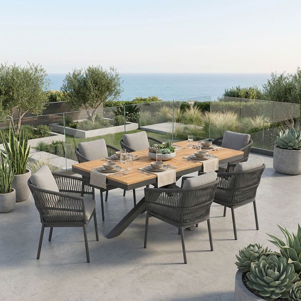 Outliv. Alicante Gartenmöbel-Set L (6 Plätze) Tisch 220x100cm