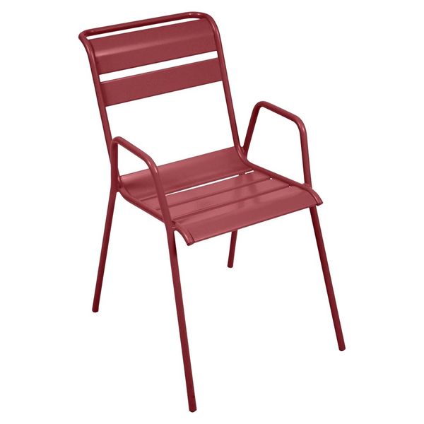 Fermob Monceau Stapelsessel Stahl Rot 4803-43