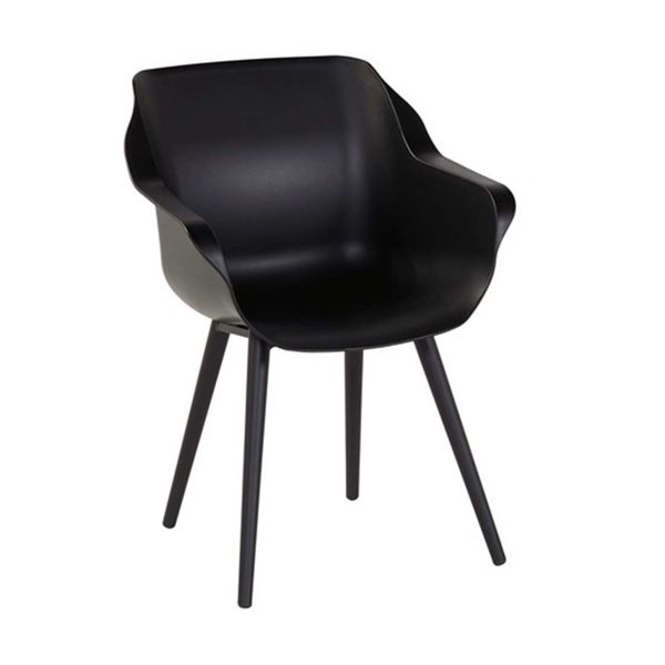 Hartman Sophie Studio Gartensessel Aluminium/Kunststoff Schwarz 11.681.008