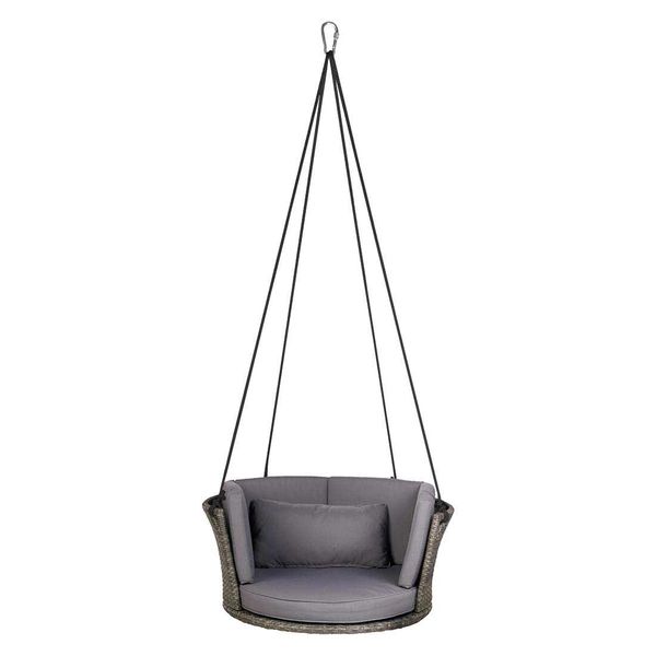 OUTLIV. Hängestuhl Rattan Dunkelgrau 92 cm