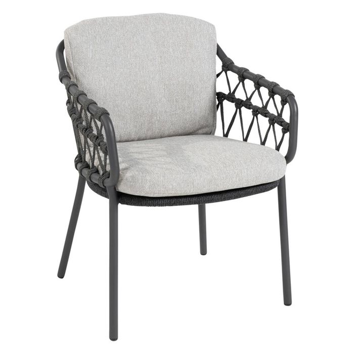 Destiny Gartensessel ROM Mit Kissen - Rope Design Aluminium Gestell