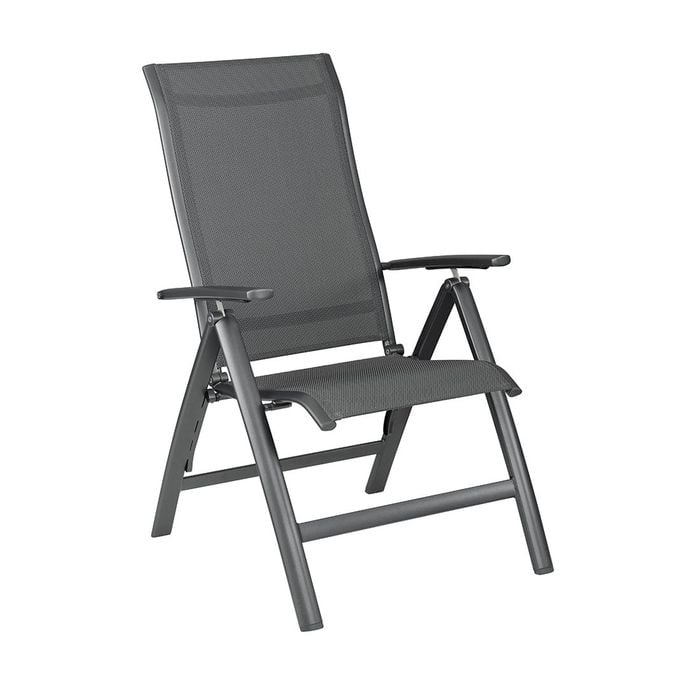 Kettler Legato Curve Klappsessel Aluminium/Textilene Anthrazit Garten