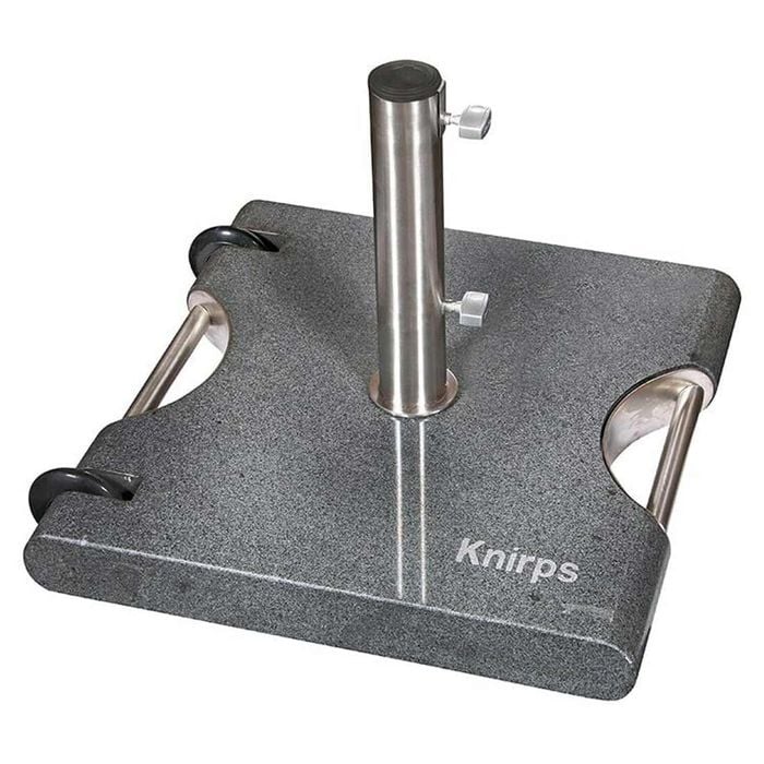 Knirps Schirmständer Granit 50 kg mit Griff/Rollen Granit Dunkel