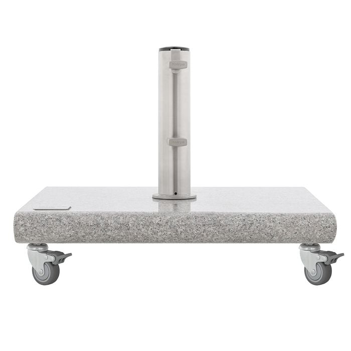 Knirps Schirmständer Granit 40 kg mit 4 Rollen Granit Hell Garten und