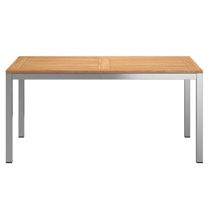OUTLIV. Gartentisch 160x90 cm Edelstahl/Teak Garten und Freizeit