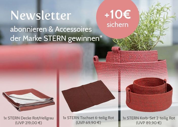 Newsletter abonnieren und 10 €*-Einkaufsgutschein sichern!