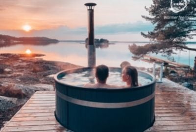 Sonnenuntergang im Hot Tub 