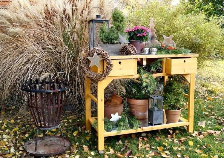 Geschenkideen Garten Pflanztisch