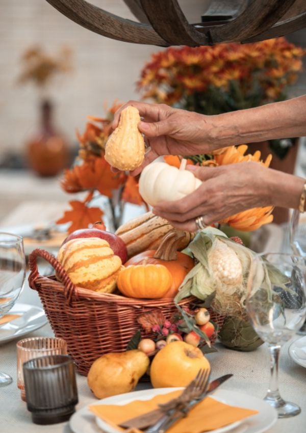 Herbstliche Tischdeko