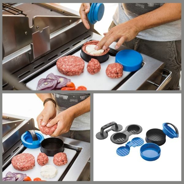 Grill-Gadget: Napoleon Hamburgerpresse 3-in-1 