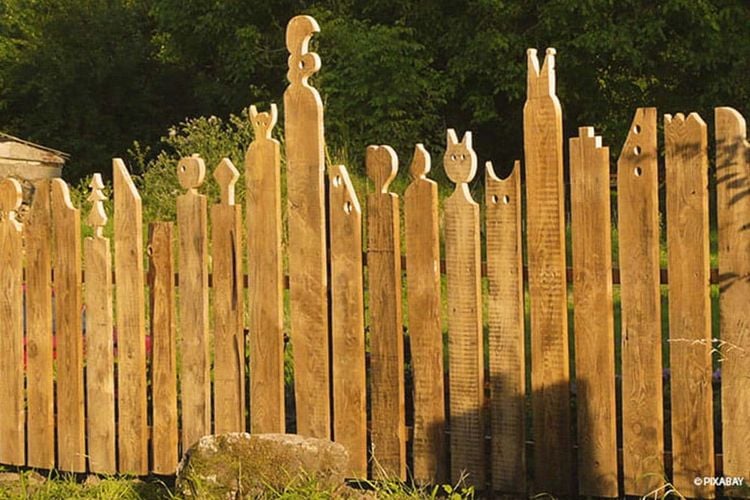 Sichtschutz Garten aus Holz
