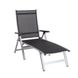 MWH Elements Klappliege Aluminium/Textilene Silber/Anthrazit Garten