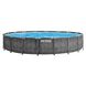 Intex PrismFrame Pool Set Ø 549 x 122 Greywood | Garten und Freizeit