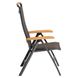 Kettler Memphis Klappsessel Aluminium/Textilene mit TeakArmlehnen
