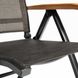 Kettler Memphis Klappsessel Aluminium/Textilene mit TeakArmlehnen