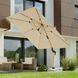 Schneider Rhodos TwistWoody Ampelschirm 300x300cm Natur Garten und