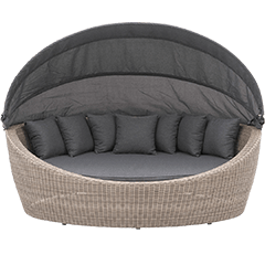 Polyrattan Gartenliegen