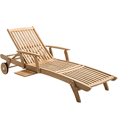Gartenliegen Teak