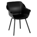 Gartenstühle Kunststoff schwarz